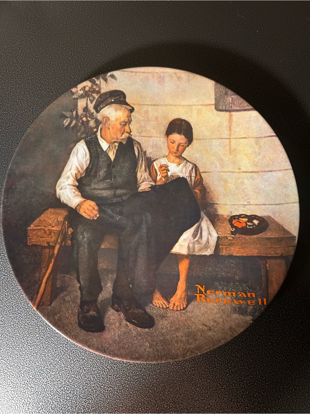 Vintage Norman Rockwell Limited Edition The Lighthouse Keeper’s Daughter Plate